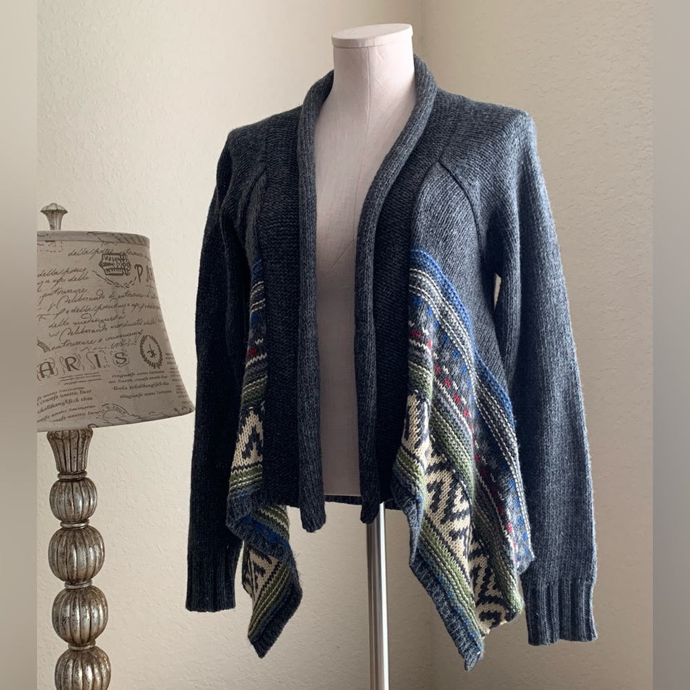 Gray Cardigan Sweater By St. John’s Bay Dark Gray | Sz SP | Pretty Accents